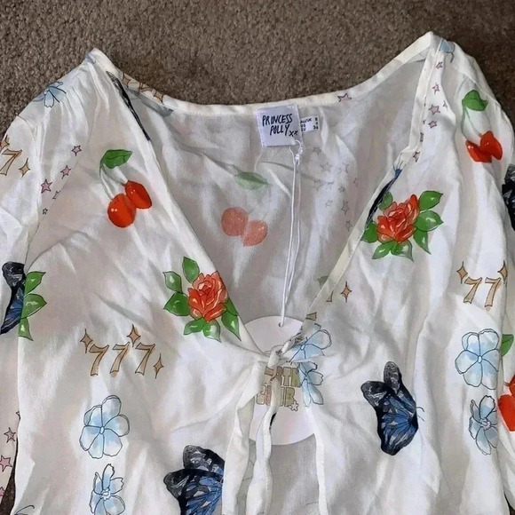 Princess Polly NWT Drawn To You Top Size 4 - Picture 4 of 6